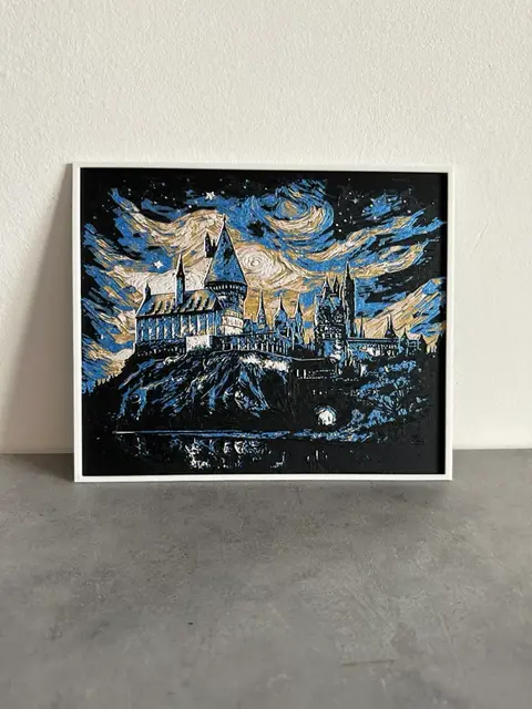 HueForge model: HOGWARTS VAN GOGH STYLE. HARRY POTTER HUEFORGE by Giamma933