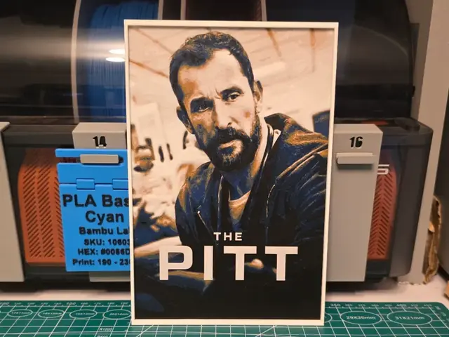 HueForge model: The Pitt Series Poster - Hueforge Art by Lumpy3D