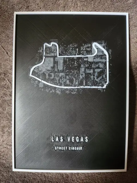 HueForge model: Las Vegas Circuit F1 - HueForge by keko