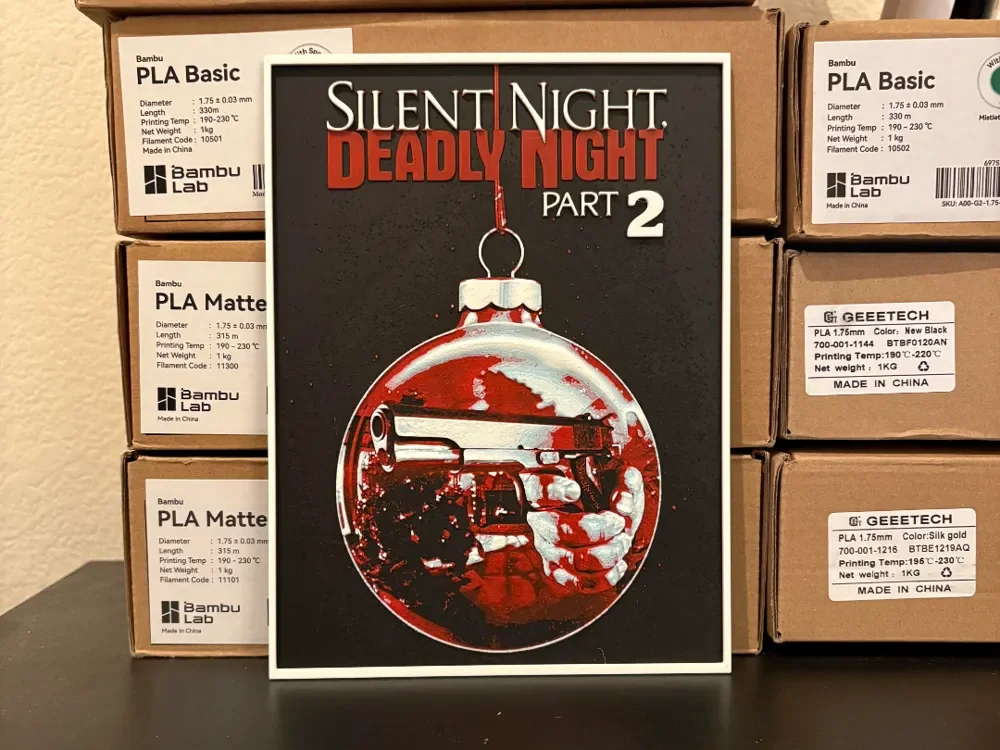 Silent Night Deadly Night 2 Hueforge by Estiv HueForge model: Silent Night Deadly Night 2 Hueforge by Estiv