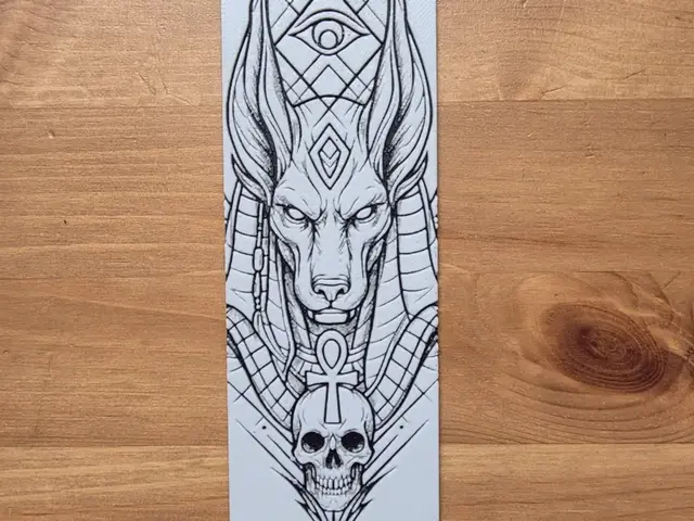 HueForge model: Anubis Bookmark by Morganja