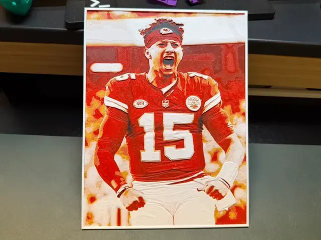 HueForge model: Patrick Mahomes - Chiefs HueForge by liv_3d