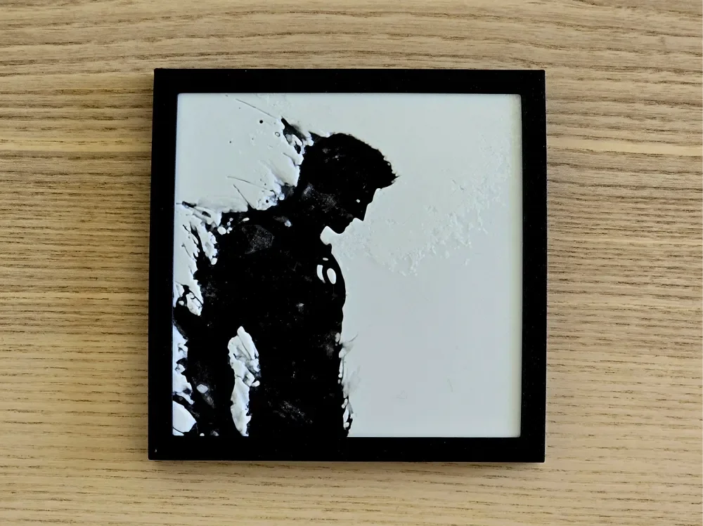 Green Lantern Silhouette - HueForge by EisenWorld HueForge model: Green Lantern Silhouette - HueForge by EisenWorld