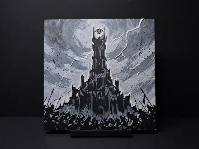HueForge model: Sauron's Gaze - 3 Colour Hueforge by LED