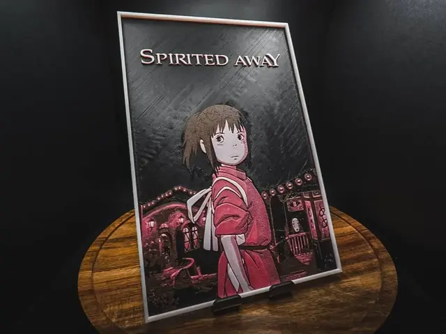 HueForge model: Spirited Away (Movie Poster - HueForge) by HugheCraft