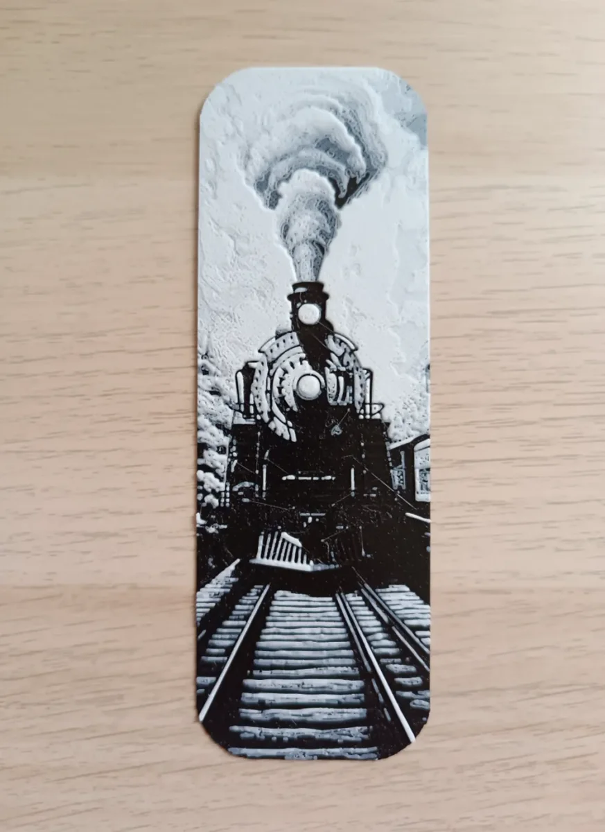 Old Train Bookmark by Atrus Design HueForge model: Old Train Bookmark by Atrus Design