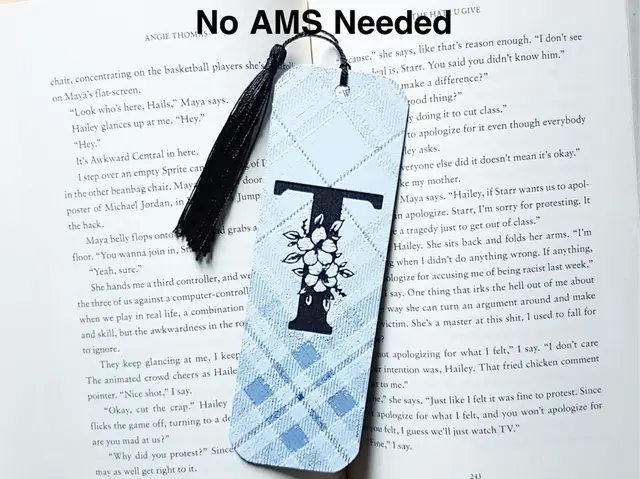 HueForge model: Monogram T Bookmark, Hueforge. by Dame Jo