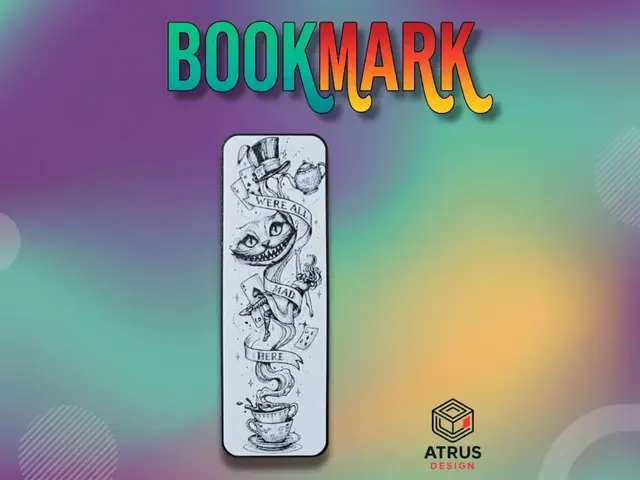 HueForge model: Alice Wonderland 1 Bookmark by Atrus Design