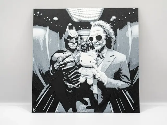 HueForge model: Hueforge Batman + Joker in the elevator by 3DWave