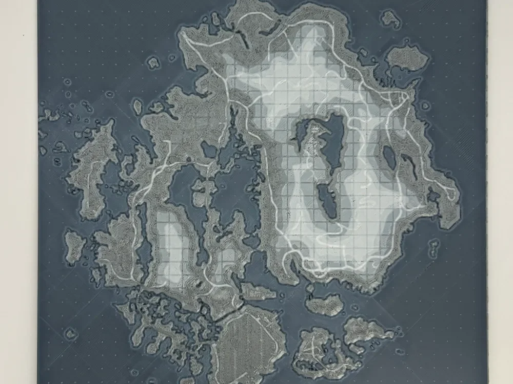 Fallout 4 Far Harbor Map HueForge by CreativeDestructions HueForge model: Fallout 4 Far Harbor Map HueForge by CreativeDestructions