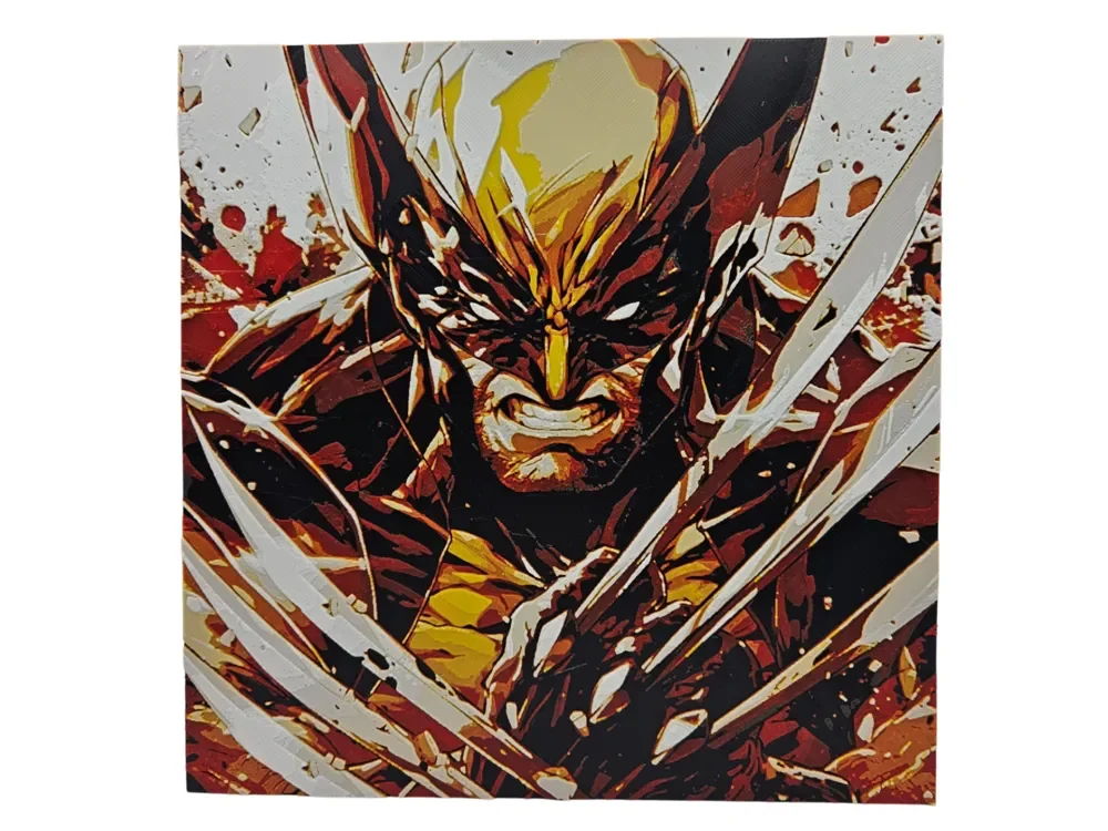 Wolverine by BusyKikiBee HueForge model: Wolverine by BusyKikiBee