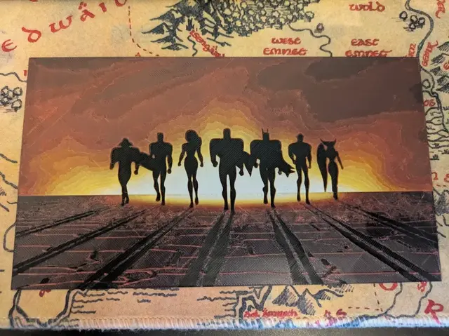 HueForge model: Justice League opening intro scene by S0und_Lab