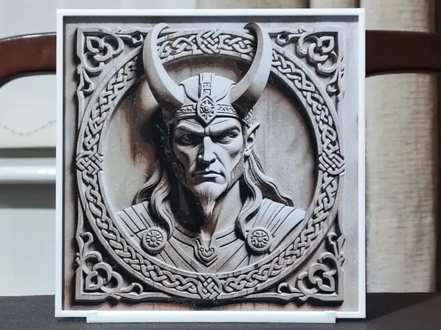 HueForge model: Carved Loki - HueForge 4 Color by BoDad