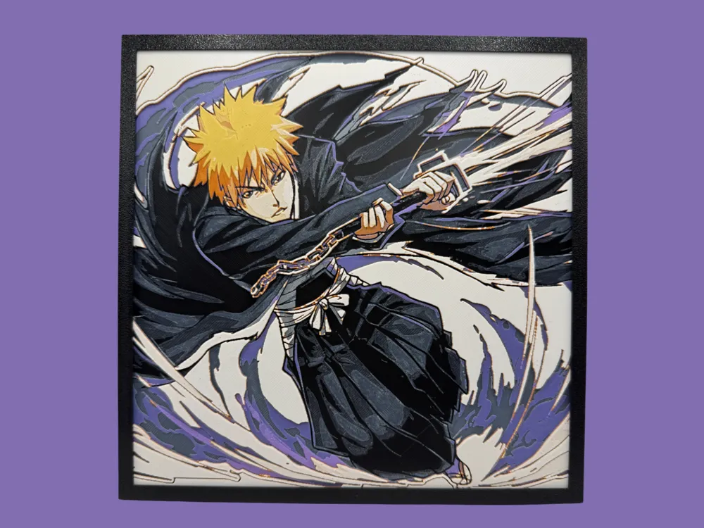 Ichigo Kurosaki by Canadian Gamer HueForge model: Ichigo Kurosaki by Canadian Gamer