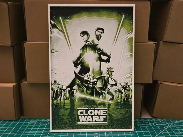 HueForge model: Star Wars The Clone Wars - Hueforge Art by Lumpy3D