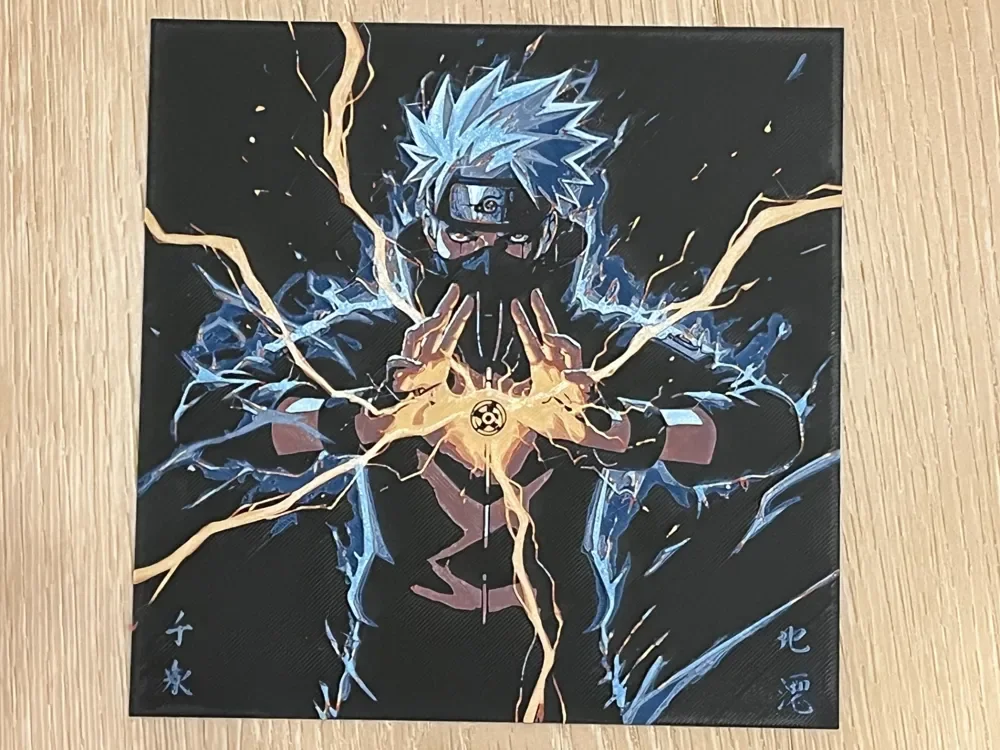 Naruto_Kakashi by FantasyZ HueForge model: Naruto_Kakashi by FantasyZ