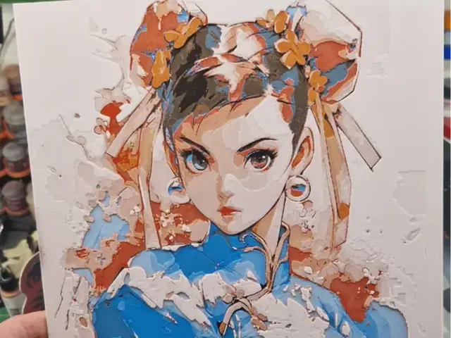 HueForge model: Street Fighter - Chun Li Hueforge by Dakiren
