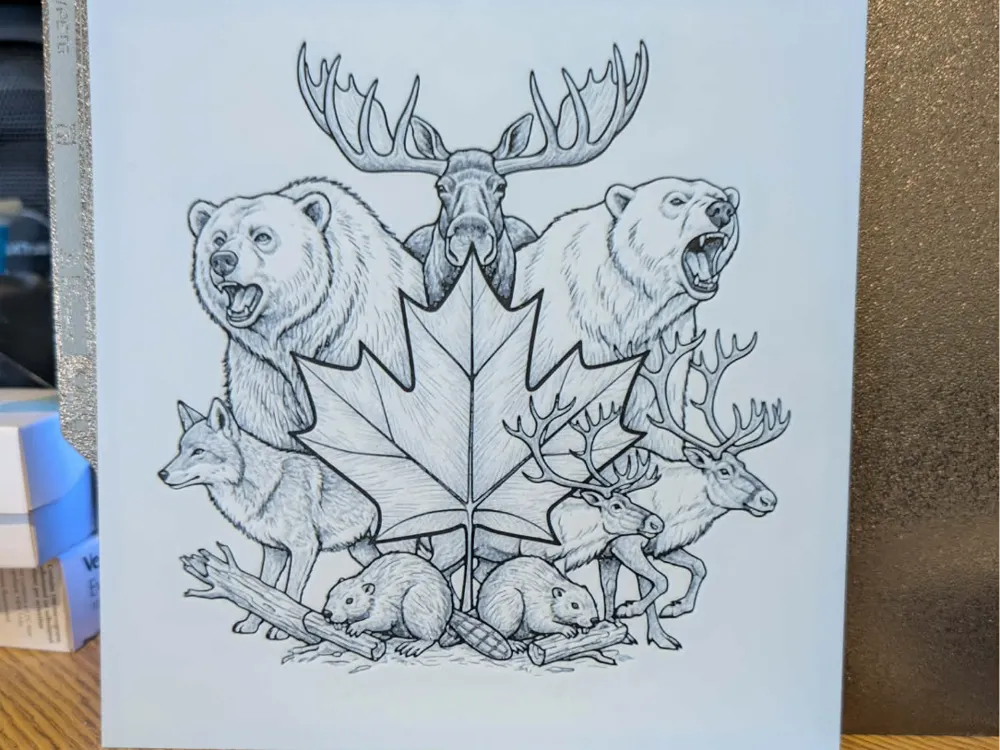 Wildlife canada - hueforge by 3dGlow HueForge model: Wildlife canada - hueforge by 3dGlow