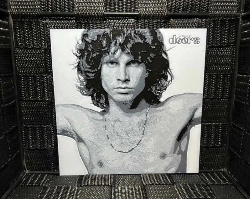 Hueforge Music Poster - The Doors - by JoDau HueForge model: Hueforge Music Poster - The Doors - by JoDau