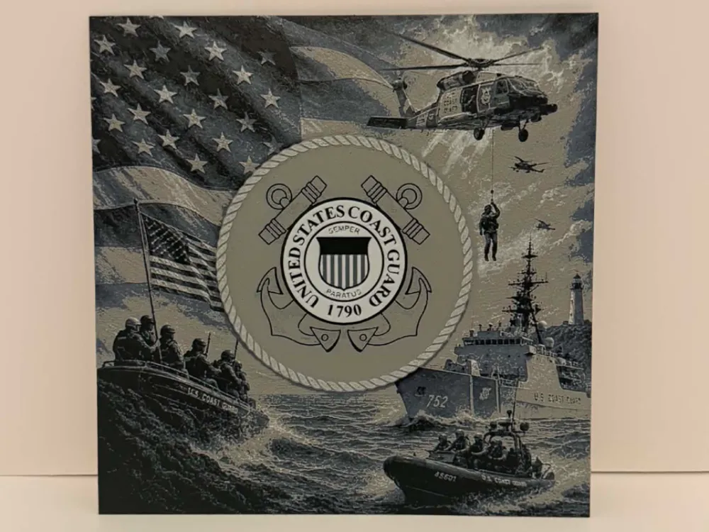 Coast Guard Hueforge by Magnolia Crafts HueForge model: Coast Guard Hueforge by Magnolia Crafts