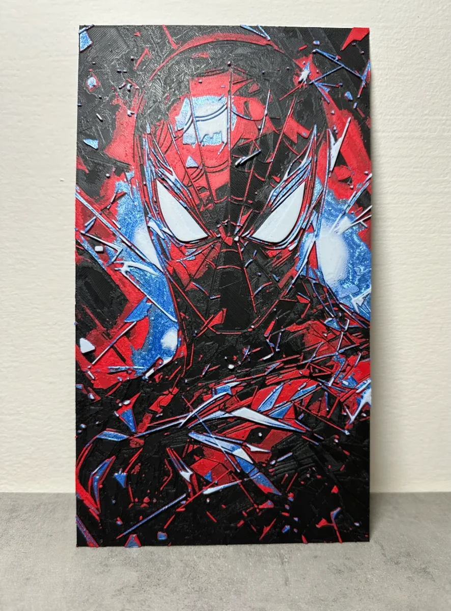 Spiderman hueforge painted final by Giamma933 HueForge model: Spiderman hueforge painted final by Giamma933