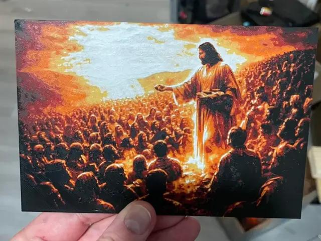 HueForge model: Jesus feed the masses by Advancedtechworldwide