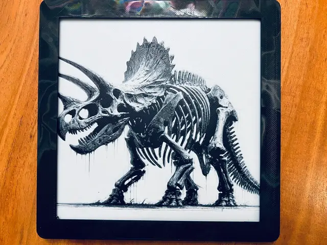 HueForge model: Triceratops (Bones) by JustBe 3D Printing