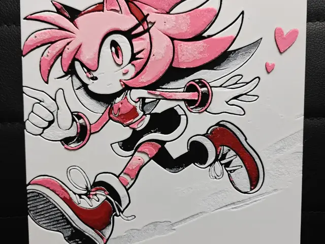 HueForge model: Amy Rose Sonic The Hedgehog by TheHueforgeLady
