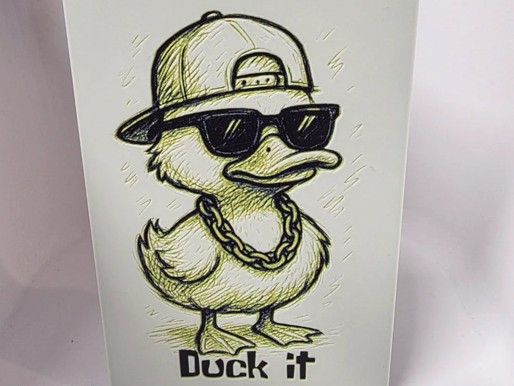 Duck it Hueforge by Morganja HueForge model: Duck it Hueforge by Morganja