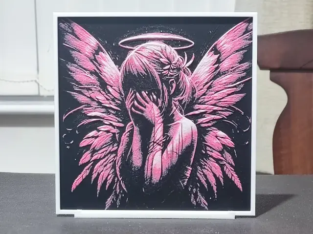 HueForge model: Weeping Angel - HueForge 3 Color by BoDad
