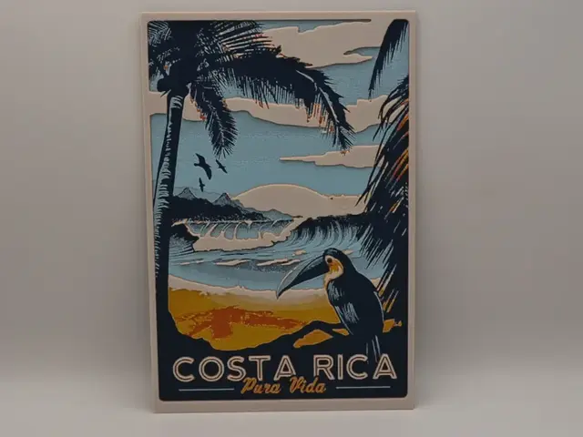 HueForge model: Costa rica vintage poster hueforge by Altf4-Formation