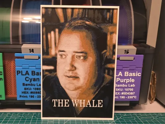 HueForge model: The Whale Movie Poster - Hueforge Art by Lumpy3D