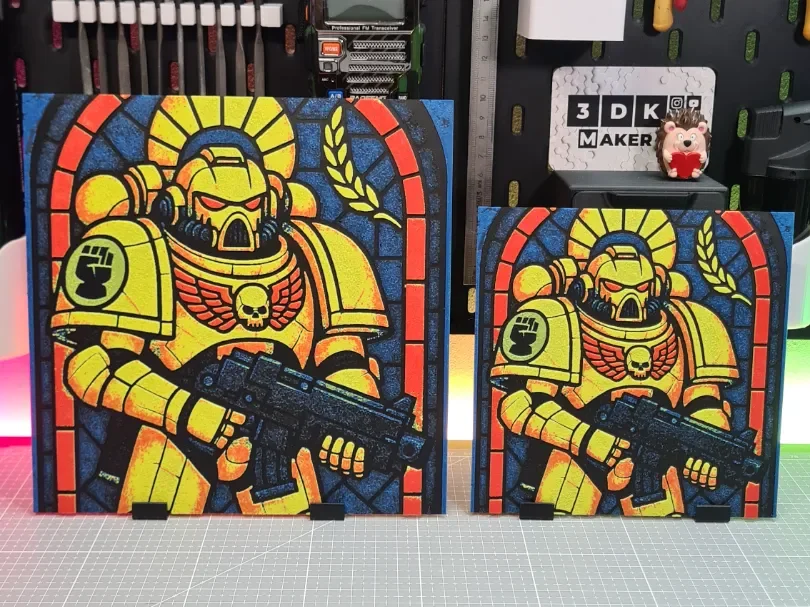 Imperial Fists - Hueforge - 4 Colors by Montoya Maker HueForge model: Imperial Fists - Hueforge - 4 Colors by Montoya Maker