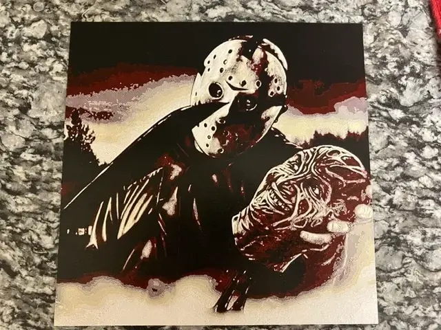 HueForge model: Freddy vs Jason (HueForge print) by Houston713Texan