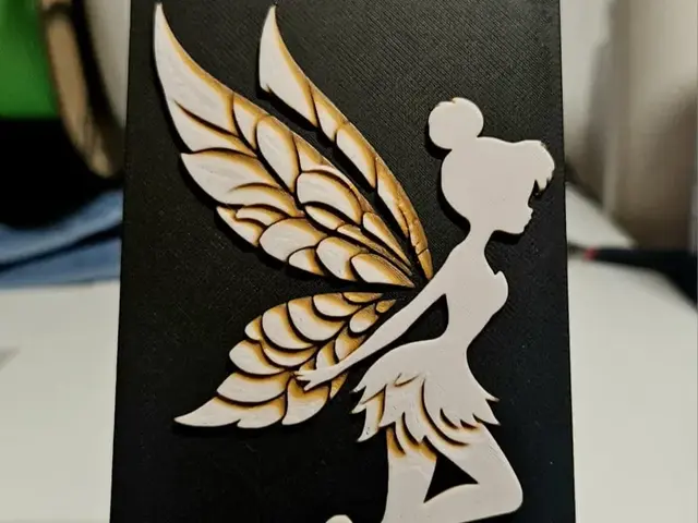 Tinkerbell Silhoutte brown orange