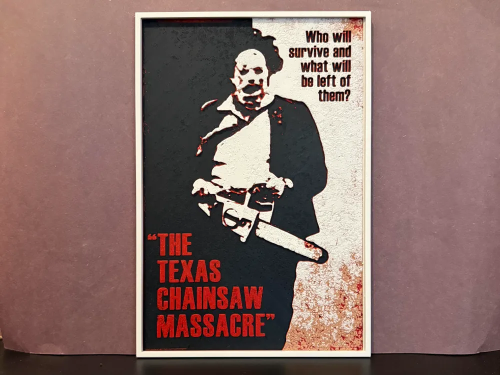 Texas Chainsaw Massacre Hueforge by Estiv HueForge model: Texas Chainsaw Massacre Hueforge by Estiv