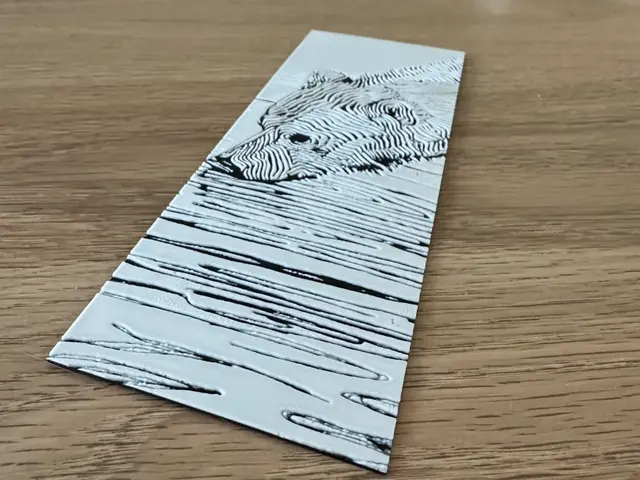 HueForge model: Bear Bookmark by Copenhagen Crafter
