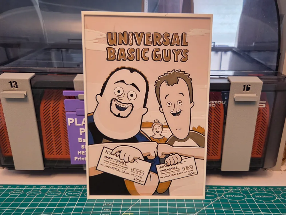 Universal Basic Guys Series - Hueforge Art by Lumpy3D HueForge model: Universal Basic Guys Series - Hueforge Art by Lumpy3D