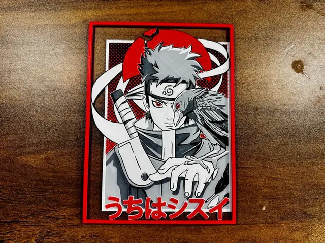 HueForge model: Shisui Uchiha – Crow of the Leaf Poster by 3D Prints By Vic