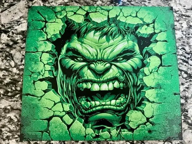 HueForge model: Hulk smash includes A1 mini size  (HueForge print) by Houston713Texan