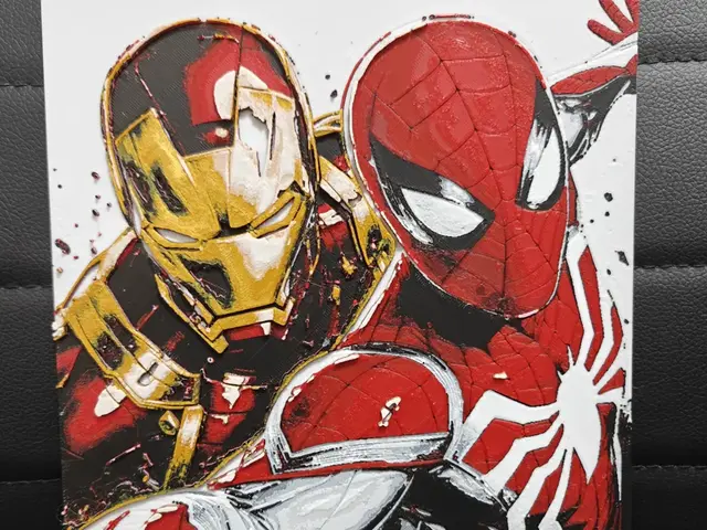 HueForge model: Spider-Man & Iron Man by TheHueforgeLady
