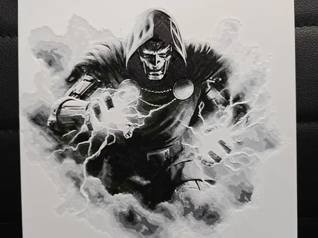 HueForge model: Dr. Doom by TheHueforgeLady