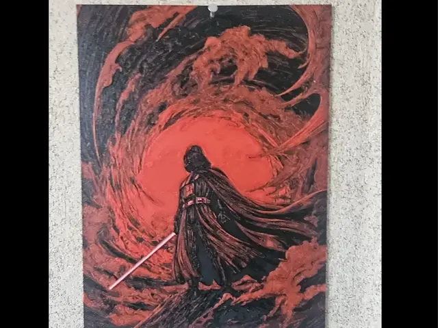 HueForge model: Darth Vader - Hueforge 150x200 by HueFoundry
