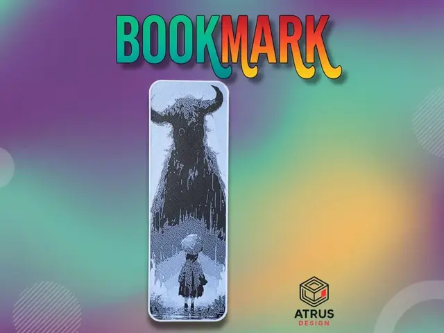 HueForge model: Monster & Girl Bookmark by Atrus Design