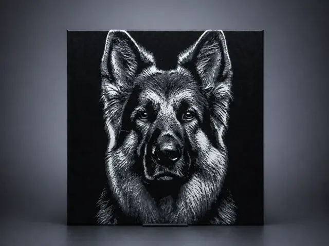 HueForge model: German Shepherd dog by Aleksandr
