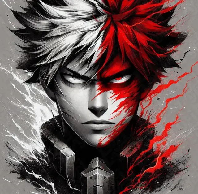 HueForge model: Shoto "Shoto" Todoroki Hueforge by LoFi Layers