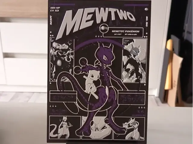 HueForge model: MewTwo Pokemon Hueforge by 3DNesy