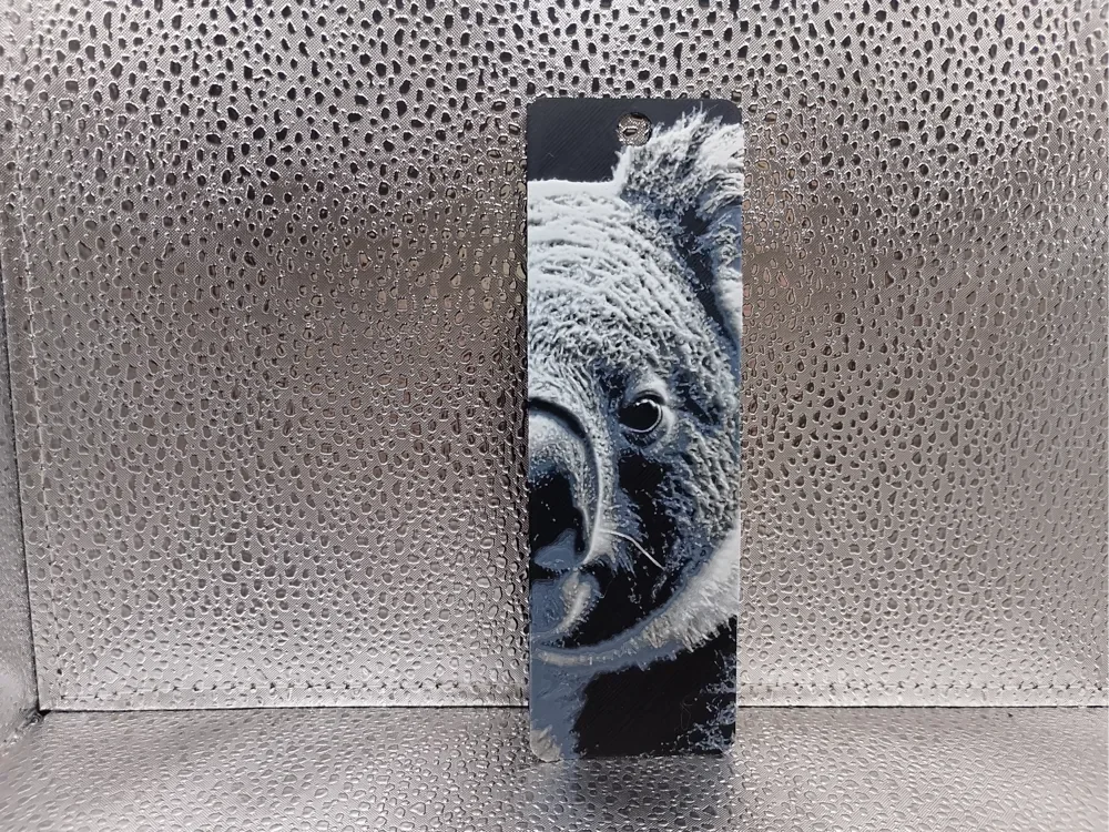 Koala Bookmark – Hueforge by Borishotch Industries HueForge model: Koala Bookmark – Hueforge by Borishotch Industries