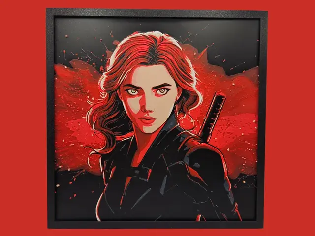 HueForge model: Black Widow - Natasha Romanoff by BusyKikiBee