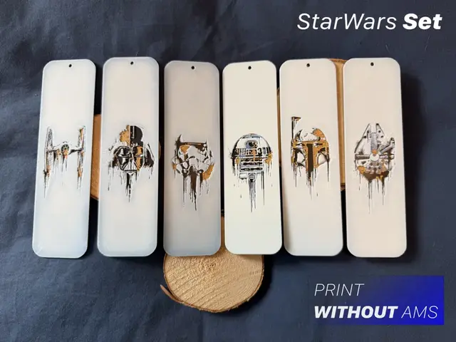 HueForge model: Star Wars Characters Bookmarks by Loupes